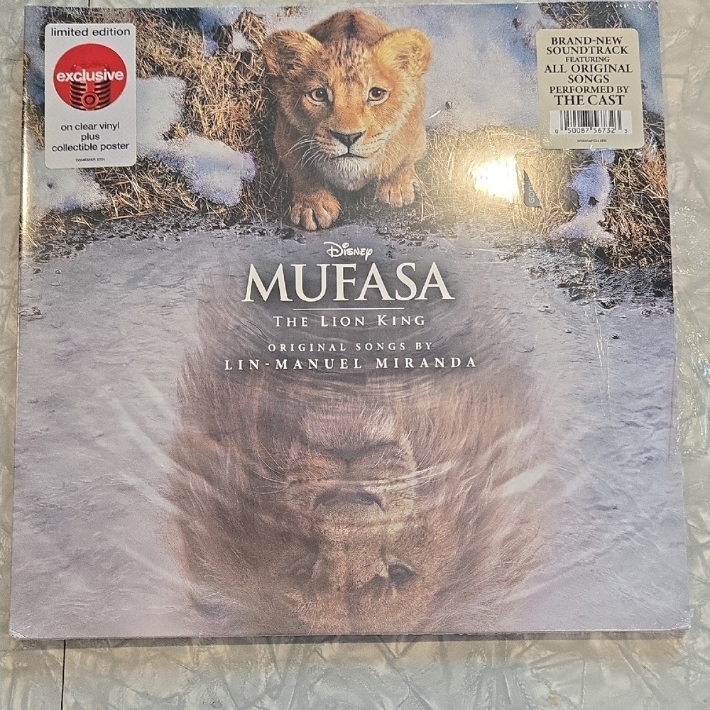 Mufasa The Lion King Soundtrack Clear Vinyl Target Exclusive Lin-Manuel Miranda‎